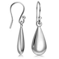 Solid Sterling Pear Shape Hanging Earrings By Paolo Fortelini