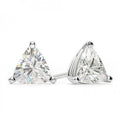 Solid Sterling Silver 6mm Trillion Cut Studs
