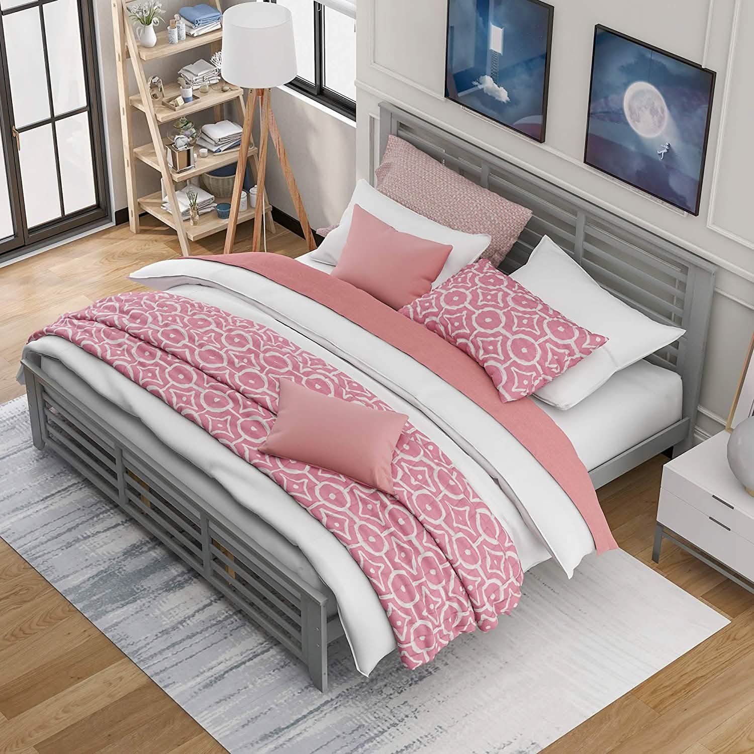 Solid Wood Platform Bed Frame