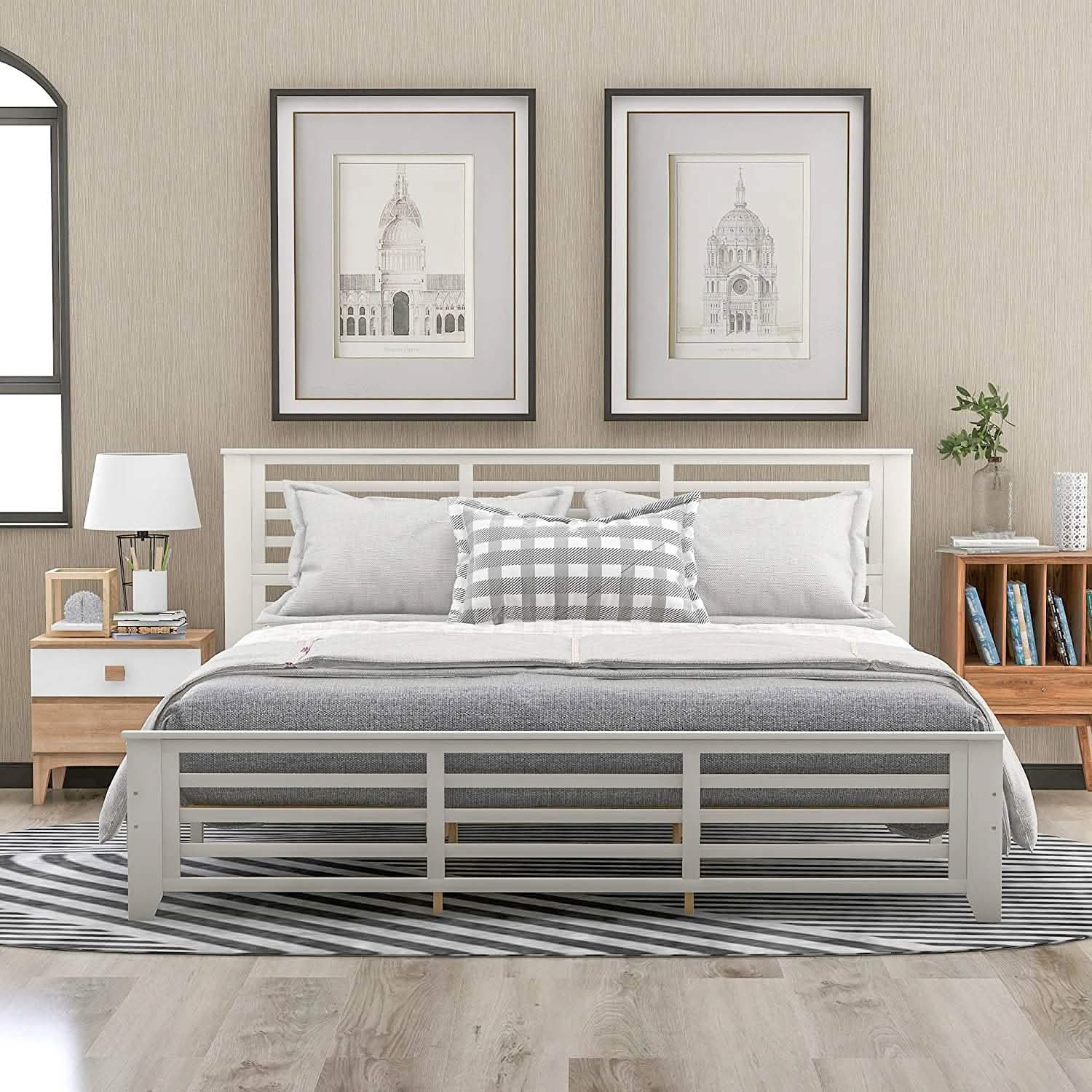 Solid Wood Platform Bed Frame