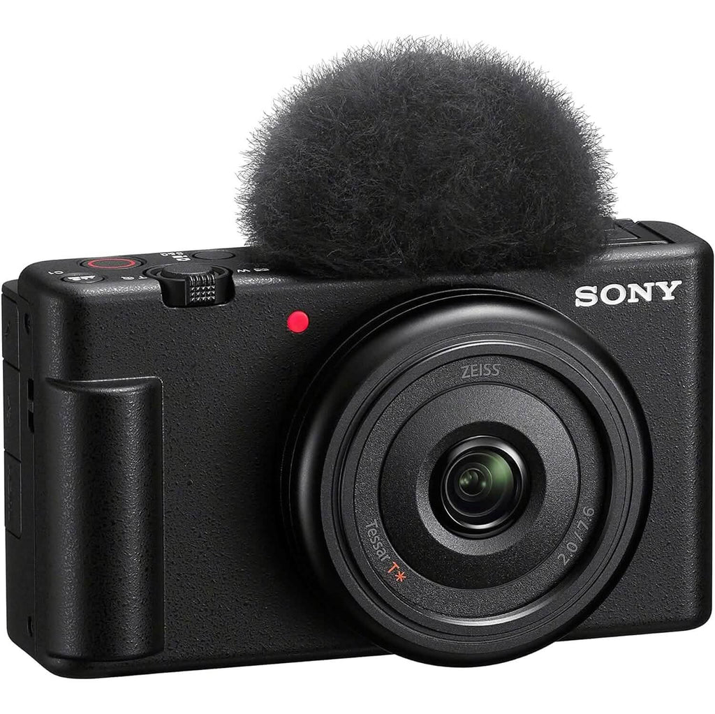 Sony ZV-1F Vlog Camera for Content Creators and Vloggers Black  (Refurbished)