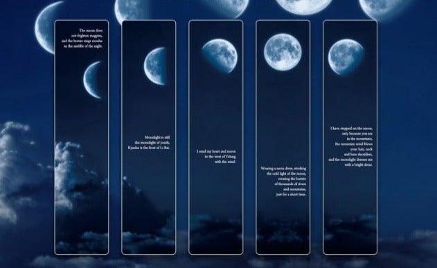 Space Tour Series Bookmark PVC Reading Book Mark Dusk Moon Book Page Marker Stationery Supplies Bookmarks Creative Colored Bookmarks For Teacher Student Kids Classroom School Office Stationery Supply Beautiful Space Bookmarks