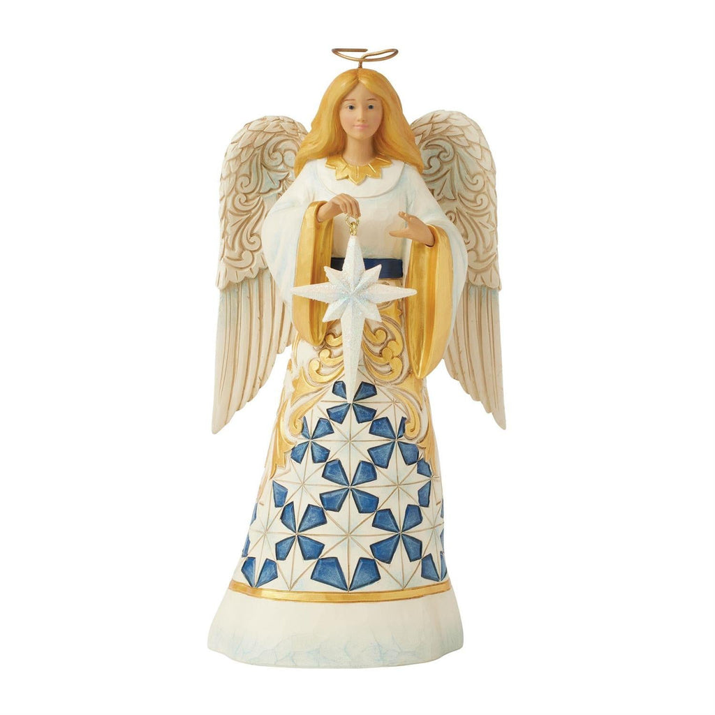 Blue And Gold Angel Figurine
