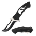 Spring Assisted Punisher Skull Knife