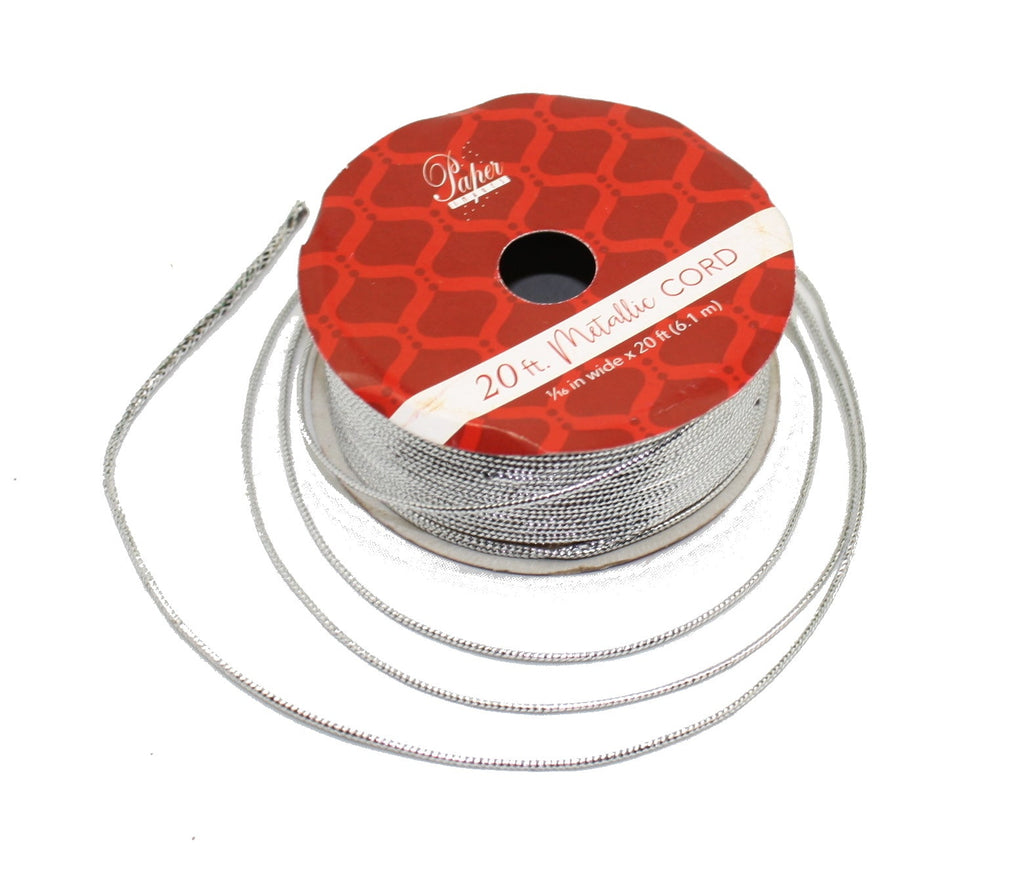 Metallic 20 Foot Wrapping Cord - Green