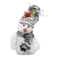 Charming Plush Snowman Ornament -