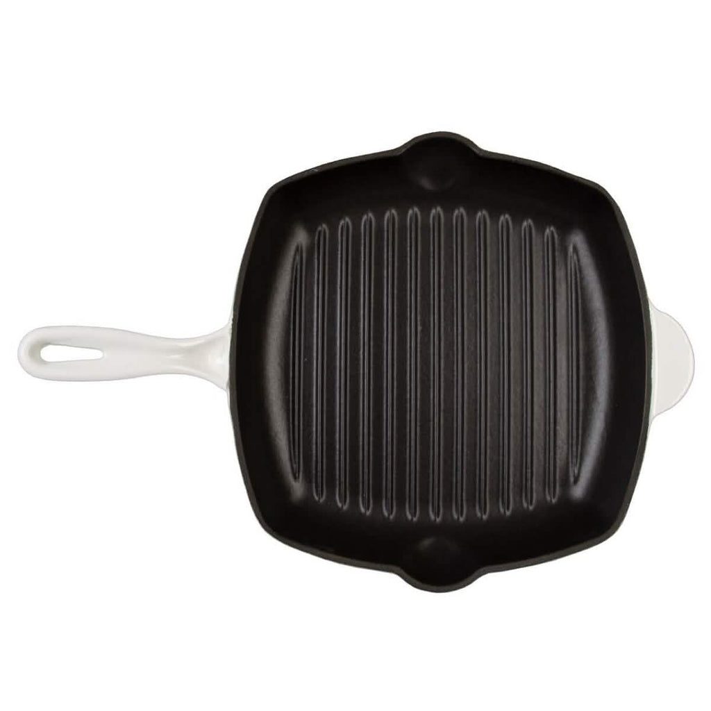 Inspired Home 5-Piece Enameled Cast Iron Cookware Set - Pure White