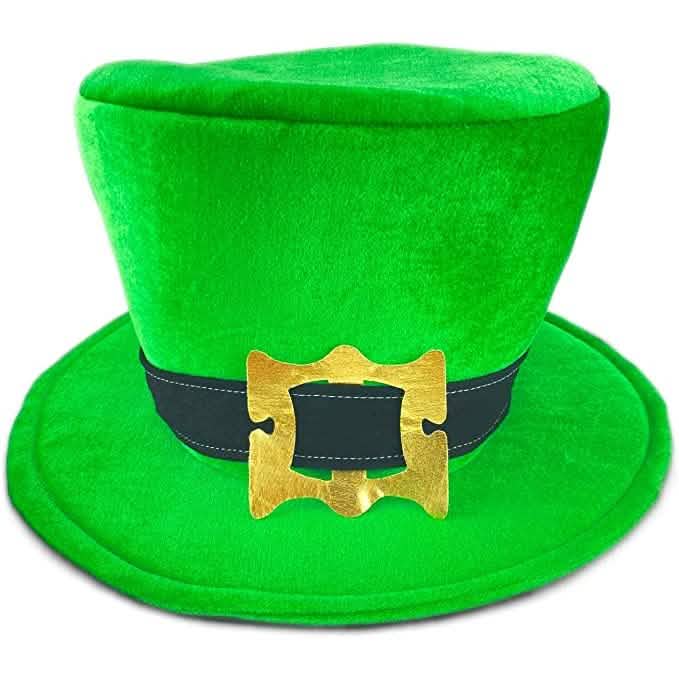 St. Patrick's Day Beard Face Mask and Green Hat Leprechaun Costume for Adults