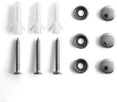 Stainless Steel 24" Wall Mounted Rack with 8 Hooks - Silver