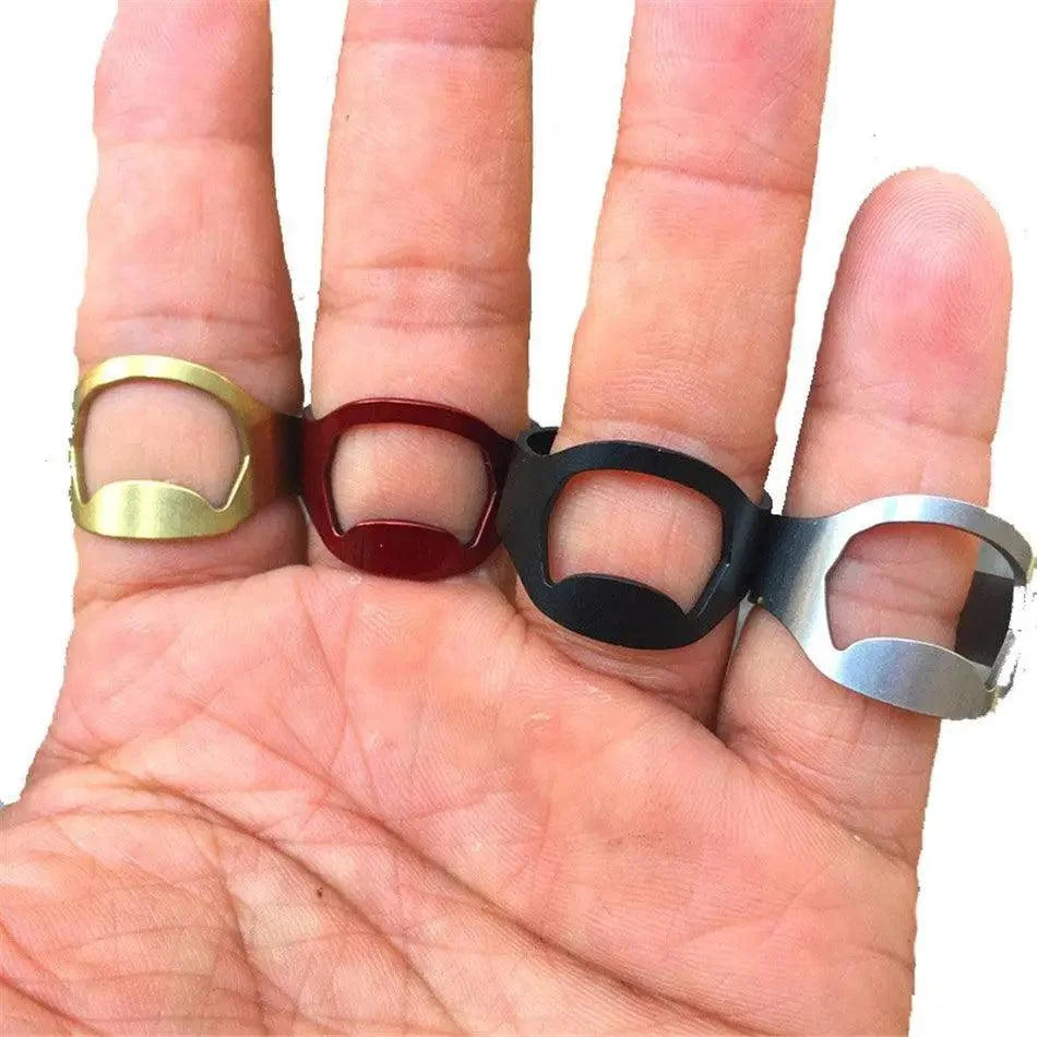 Stainless Steel Ring-shape Can Bottle Opener Bottle Cap Opening Remover Kitchen Gadgets Bar Useful Tools