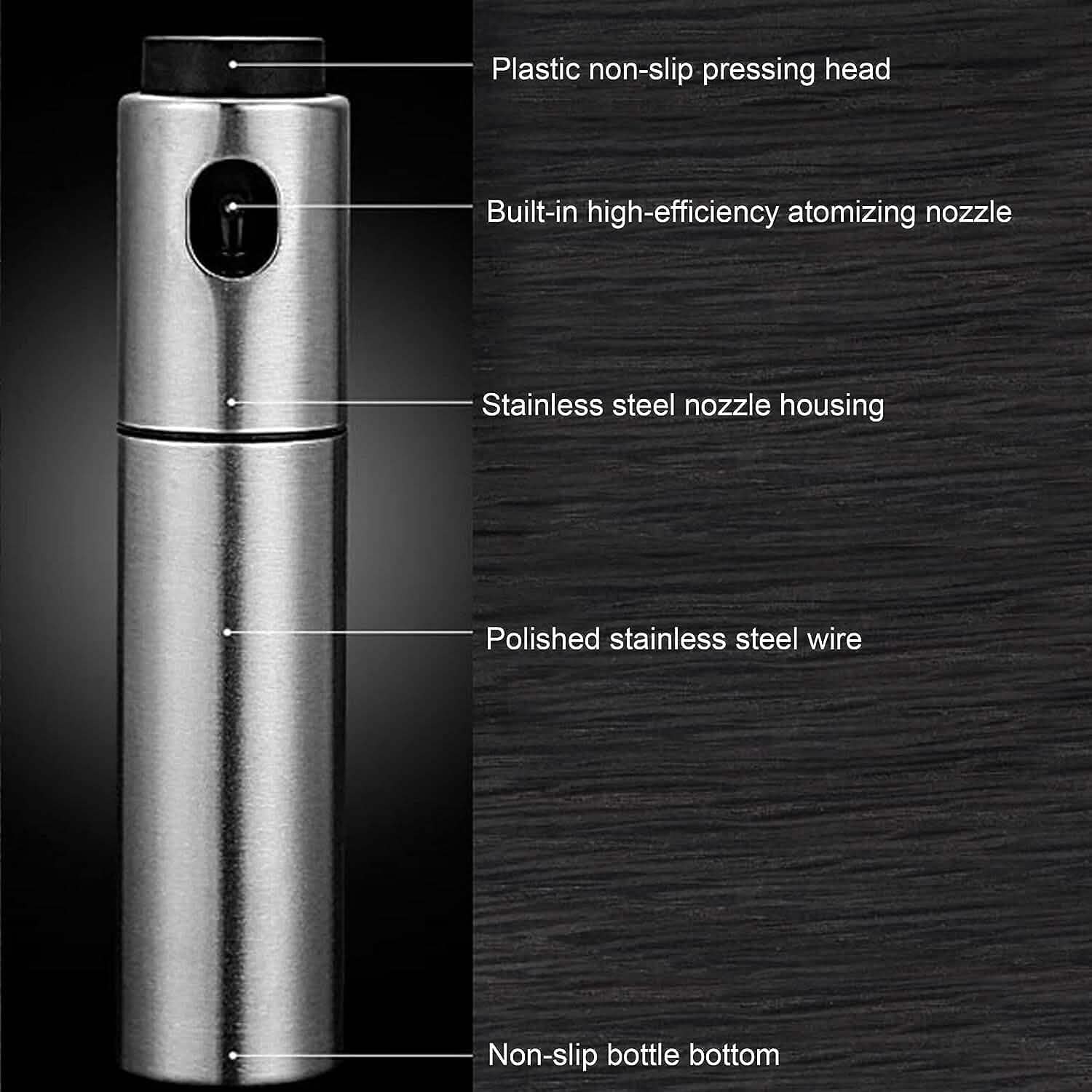 Stainless Steel Sprayer Dispenser, Dressing Spray Grilling Olive Oil