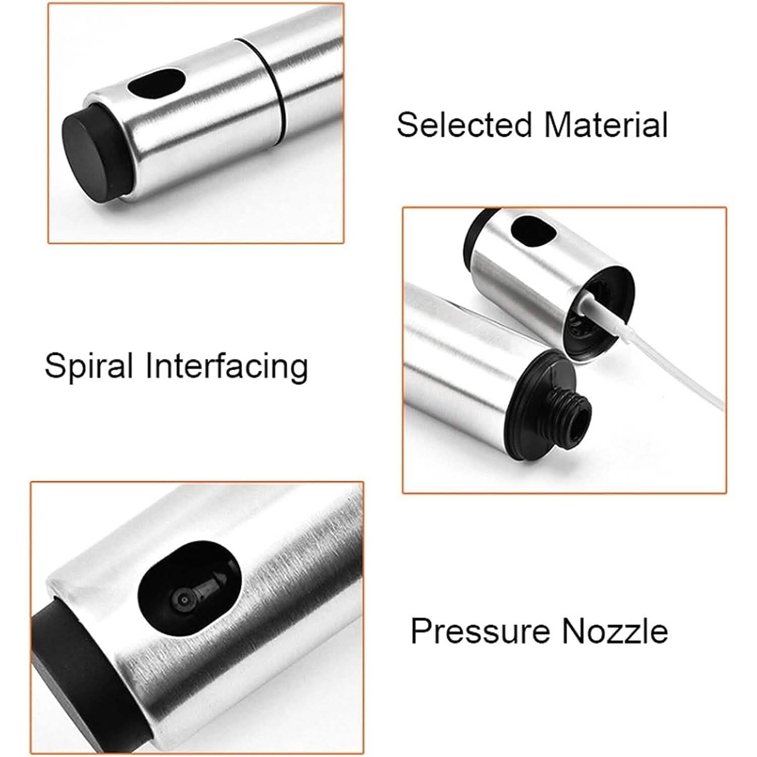 Stainless Steel Sprayer Dispenser, Dressing Spray Grilling Olive Oil