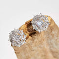 Sterling Silver Shooting Star Stud Earrings With Swarovski Crystals