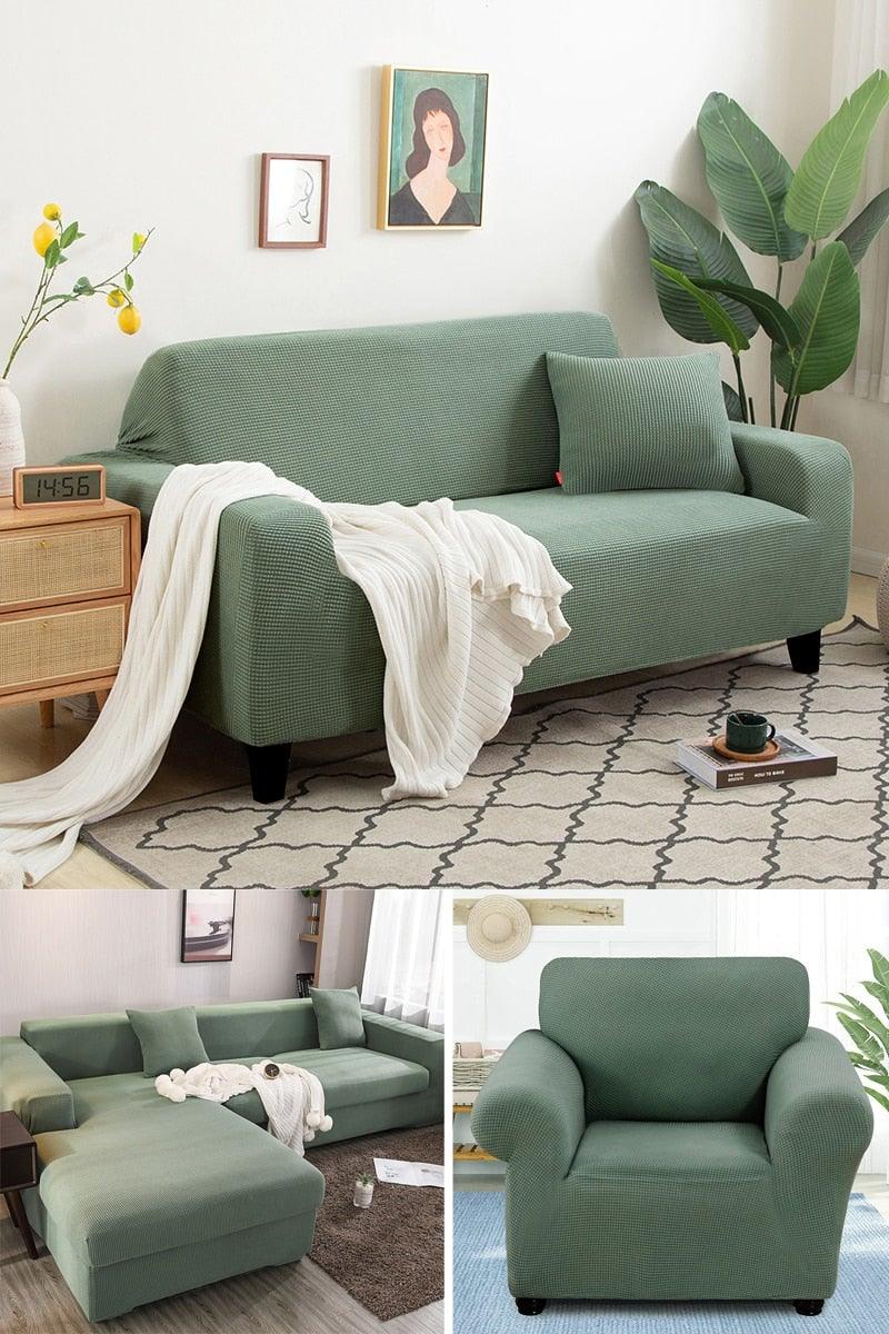 Stretch Armchair Slipcover Washable Furniture Protector Thick Sofa Protector Solid Printed Sofa Covers For Living Room Couch Cover Corner Sofa  Water Resistant Couch Cover Furniture Protector