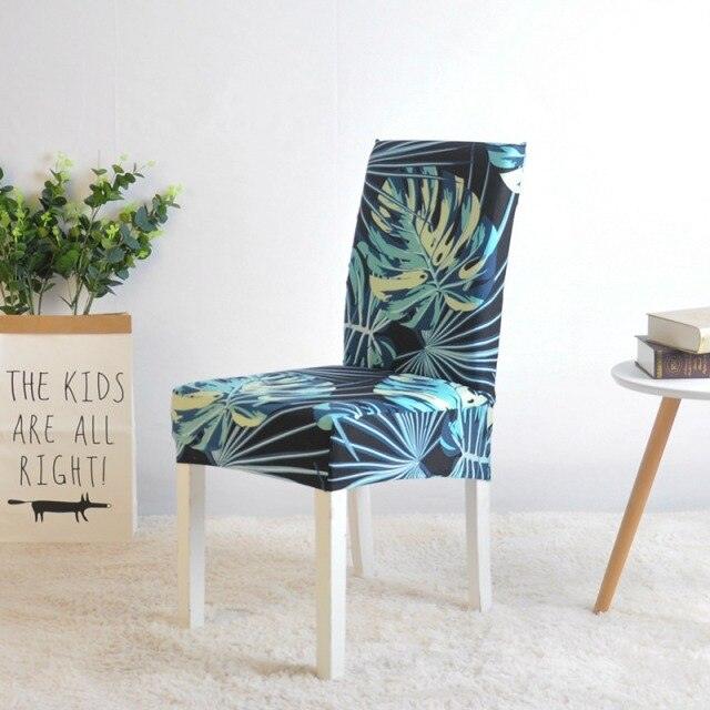 Stretch Spandex Chair Cover For Dining Room Wedding Party Elastic Multifunctional Dining Furniture Covers Home Decor Solid Color  Washable Chair Protector Cover For Kitchen Dining Room Chairs And Living Room