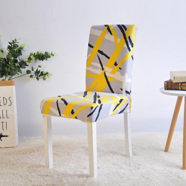 Stretch Spandex Chair Cover For Dining Room Wedding Party Elastic Multifunctional Dining Furniture Covers Home Decor Solid Color  Washable Chair Protector Cover For Kitchen Dining Room Chairs And Living Room