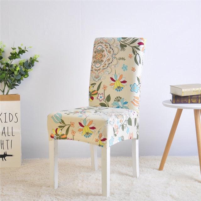 Stretch Spandex Chair Cover For Dining Room Wedding Party Elastic Multifunctional Dining Furniture Covers Home Decor Solid Color  Washable Chair Protector Cover For Kitchen Dining Room Chairs And Living Room
