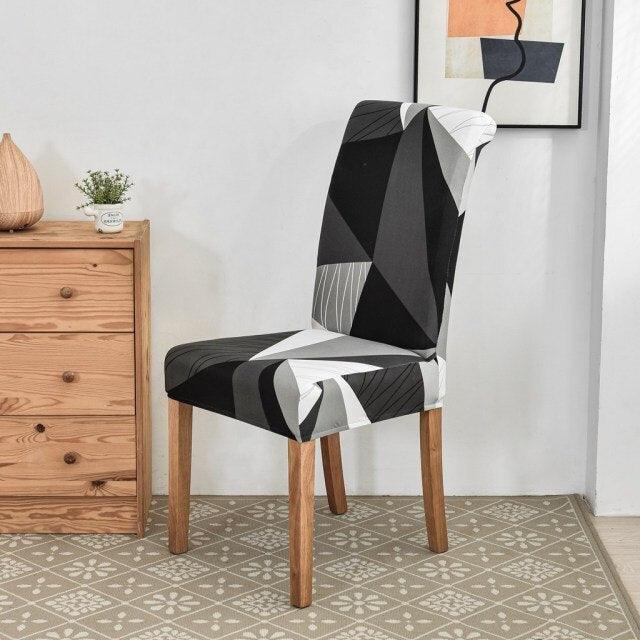 Stretch Spandex Chair Cover For Dining Room Wedding Party Elastic Multifunctional Dining Furniture Covers Home Decor Solid Color  Washable Chair Protector Cover For Kitchen Dining Room Chairs And Living Room