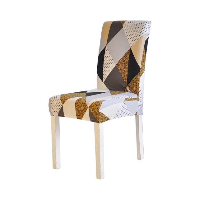 Stretch Spandex Chair Cover For Dining Room Wedding Party Elastic Multifunctional Dining Furniture Covers Home Decor Solid Color  Washable Chair Protector Cover For Kitchen Dining Room Chairs And Living Room
