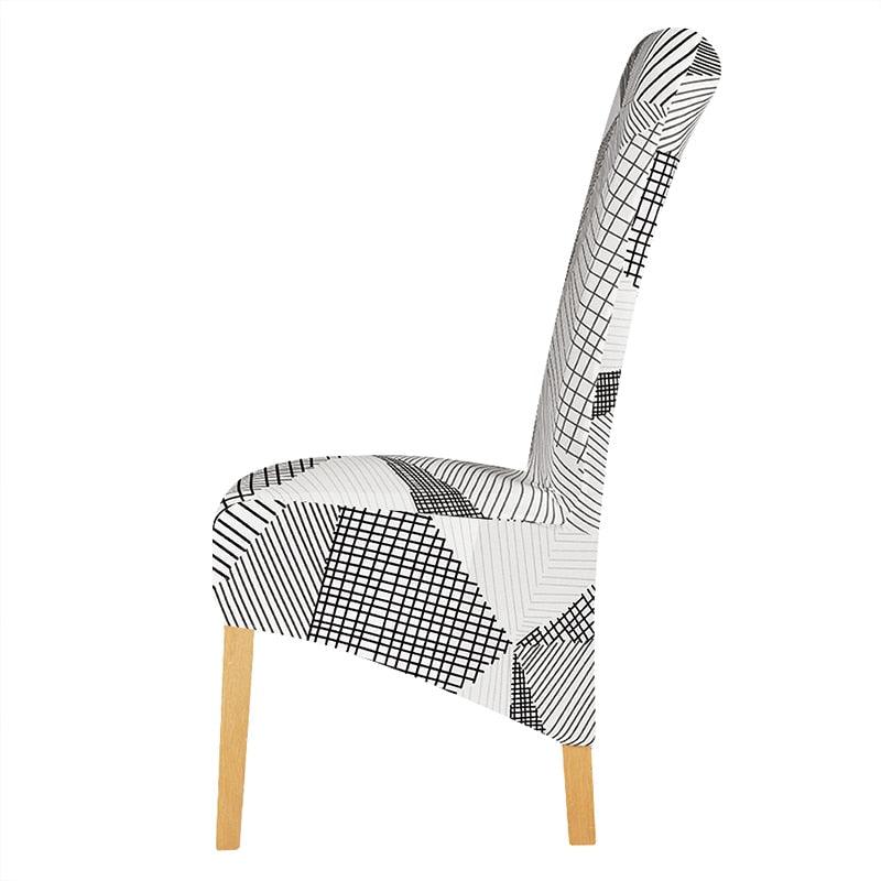Stretch XL Size Chair Cover Big Elastic Seat Chair Covers Painting Slipcovers Restaurant Banquet Dining Home Party Decoration Chairs Protector Covers Seat Slipcover With Elastic Band For Dining Room Wedding Ceremony Banquet