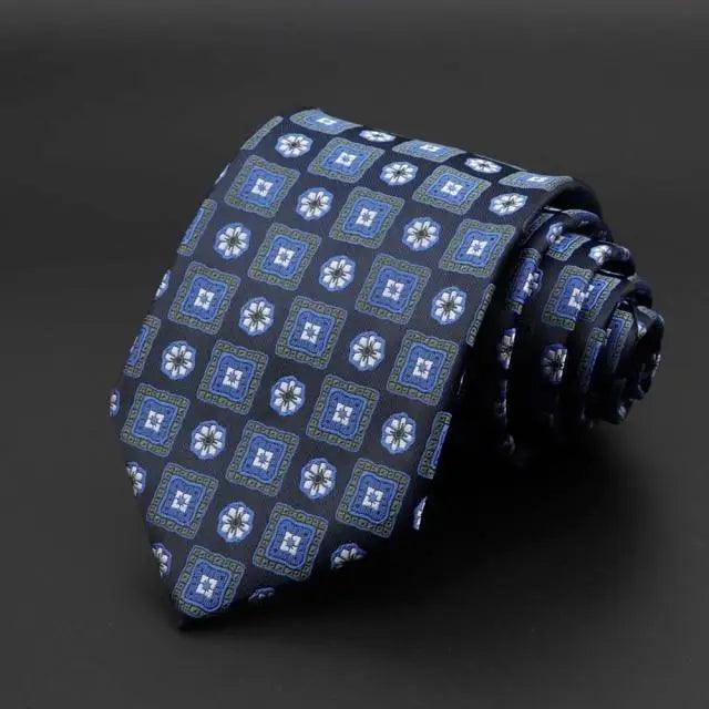Stylish Classic Solid Color Stripe Flower Floral Jacquard Necktie For Men Wedding Party Formal Wear Business Neckties For Men