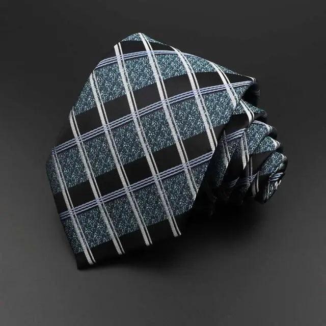 Stylish Classic Solid Color Stripe Flower Floral Jacquard Necktie For Men Wedding Party Formal Wear Business Neckties For Men