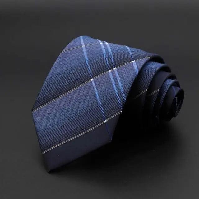 Stylish Classic Solid Color Stripe Flower Floral Jacquard Necktie For Men Wedding Party Formal Wear Business Neckties For Men