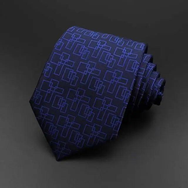 Stylish Classic Solid Color Stripe Flower Floral Jacquard Necktie For Men Wedding Party Formal Wear Business Neckties For Men