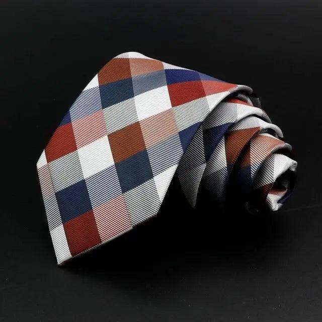 Stylish Classic Solid Color Stripe Flower Floral Jacquard Necktie For Men Wedding Party Formal Wear Business Neckties For Men