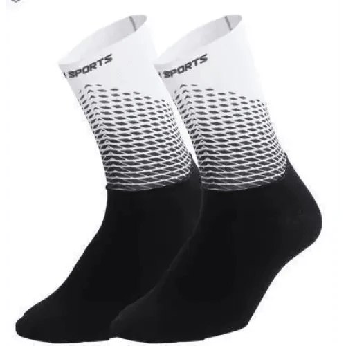Stylish Fabric Cycling Socks Compression Anti Slip  Breathable Sport Socks For Men And Women  Functional Sports Athletics Breathable Socks