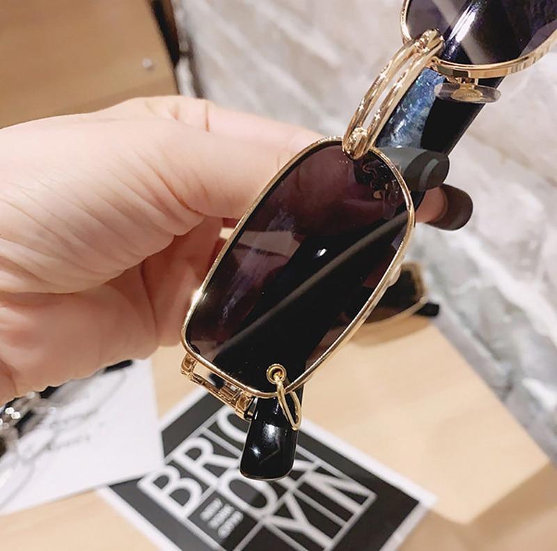Stylish Fashionable Women Sunglasses Trending & Luxury  Square Popular Design Men Glasses New Vintage Metal Black Comfortable Lenses Outdoor Travel Driving Sunglasses