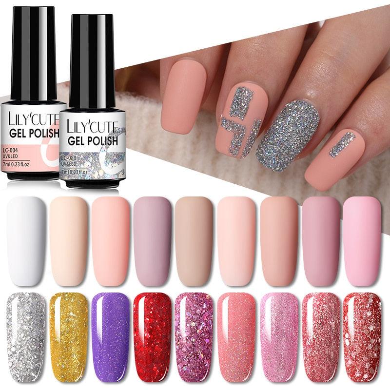 Stylish Gel Nail Polish UV LED Gel Popular Colorful New Fashion Art Manicure Set 120 Colors