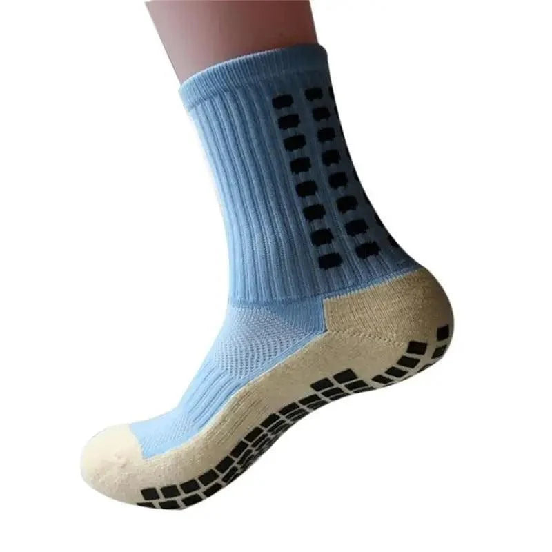 Stylish New Sports Anti Slip Soccer Socks Cotton Football Grip Socks For Men Breathable Sports Running Cycling Socks For Men