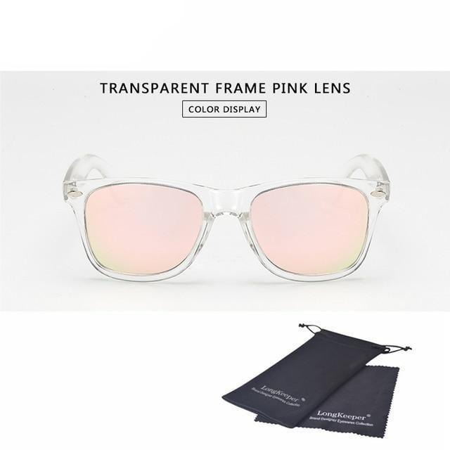 Stylish Sunglasses For Women New Polarized Sunglasses For Men Night Vision Transparent Frame Eyewear For Male Mirror Reflective Sun Glasses New Colorful lenses
