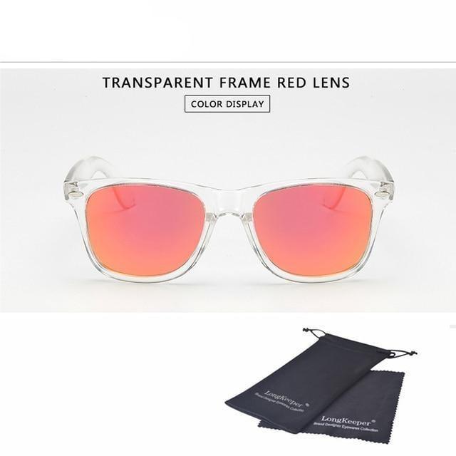 Stylish Sunglasses For Women New Polarized Sunglasses For Men Night Vision Transparent Frame Eyewear For Male Mirror Reflective Sun Glasses New Colorful lenses