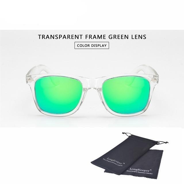 Stylish Sunglasses For Women New Polarized Sunglasses For Men Night Vision Transparent Frame Eyewear For Male Mirror Reflective Sun Glasses New Colorful lenses