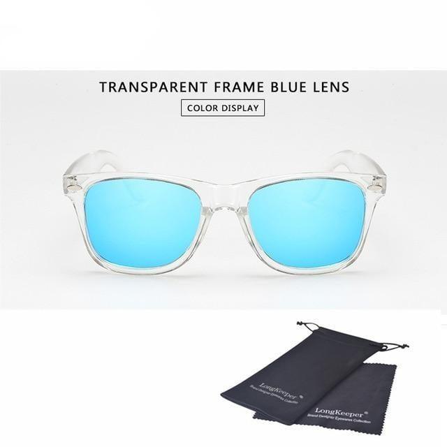 Stylish Sunglasses For Women New Polarized Sunglasses For Men Night Vision Transparent Frame Eyewear For Male Mirror Reflective Sun Glasses New Colorful lenses