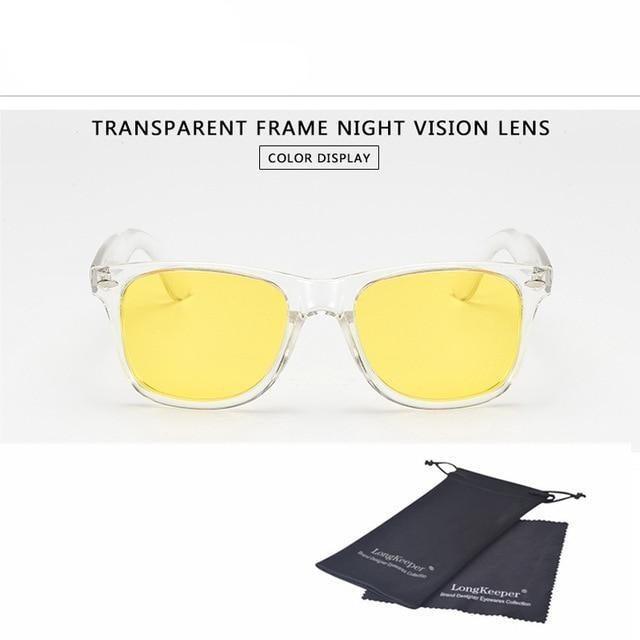 Stylish Sunglasses For Women New Polarized Sunglasses For Men Night Vision Transparent Frame Eyewear For Male Mirror Reflective Sun Glasses New Colorful lenses