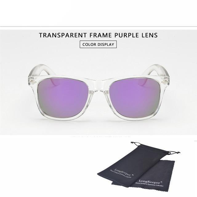 Stylish Sunglasses For Women New Polarized Sunglasses For Men Night Vision Transparent Frame Eyewear For Male Mirror Reflective Sun Glasses New Colorful lenses