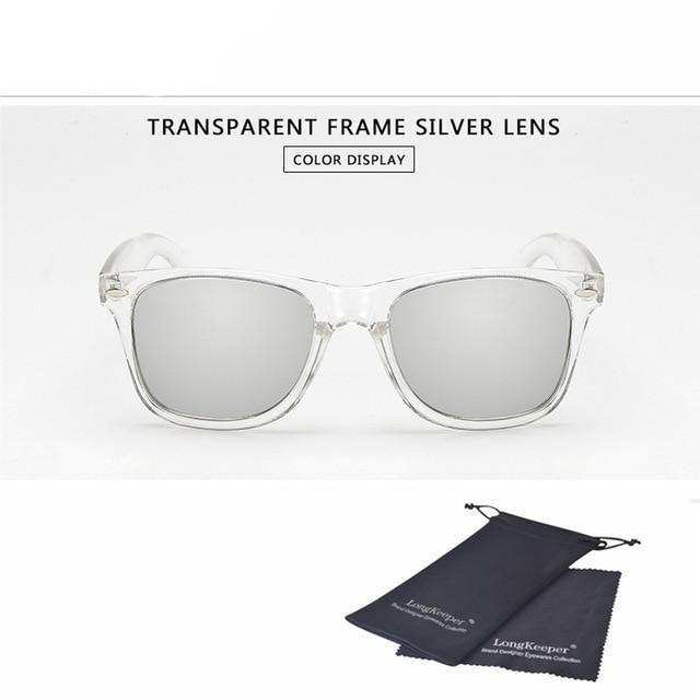 Stylish Sunglasses For Women New Polarized Sunglasses For Men Night Vision Transparent Frame Eyewear For Male Mirror Reflective Sun Glasses New Colorful lenses