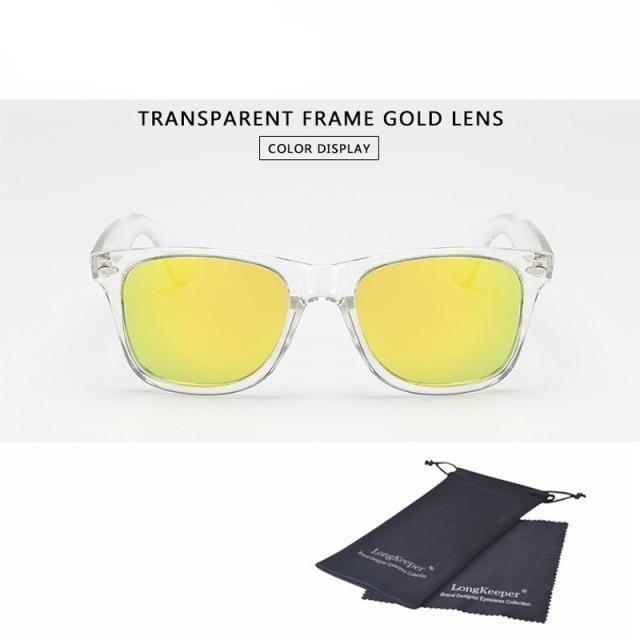 Stylish Sunglasses For Women New Polarized Sunglasses For Men Night Vision Transparent Frame Eyewear For Male Mirror Reflective Sun Glasses New Colorful lenses