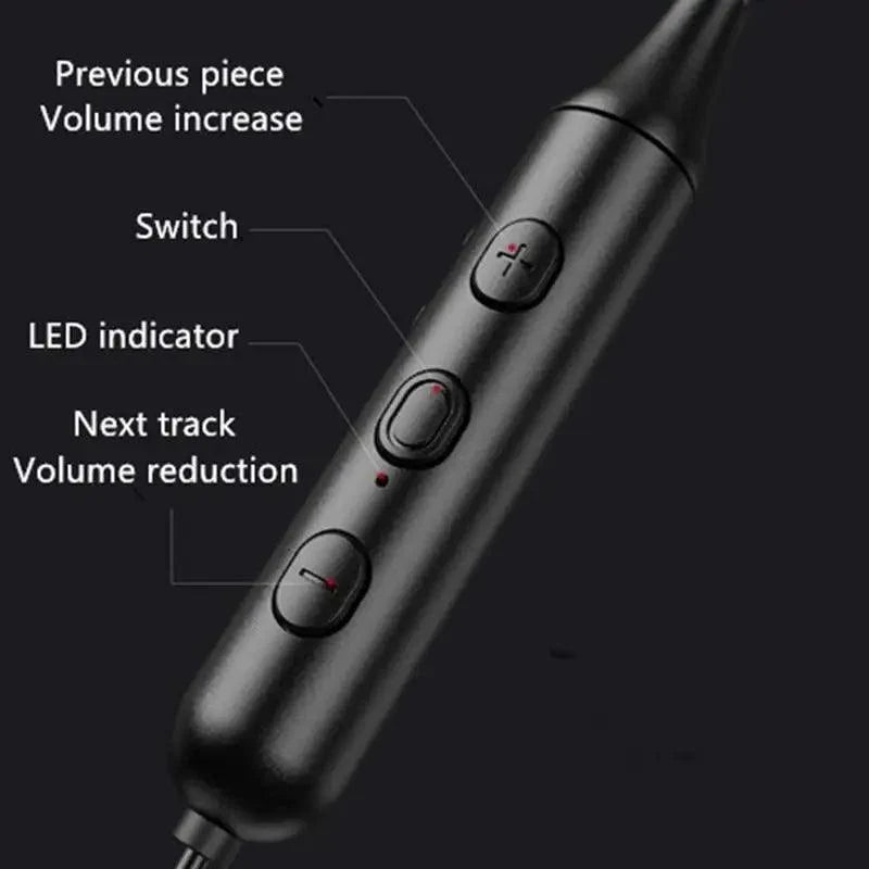 Stylish  Wireless Bluetooth Earphones Magnetic Sports Running Headset IPX5 Waterproof  Noise Cancelling Stereo Magnetic Earphones With Mic For Workout Running Gym