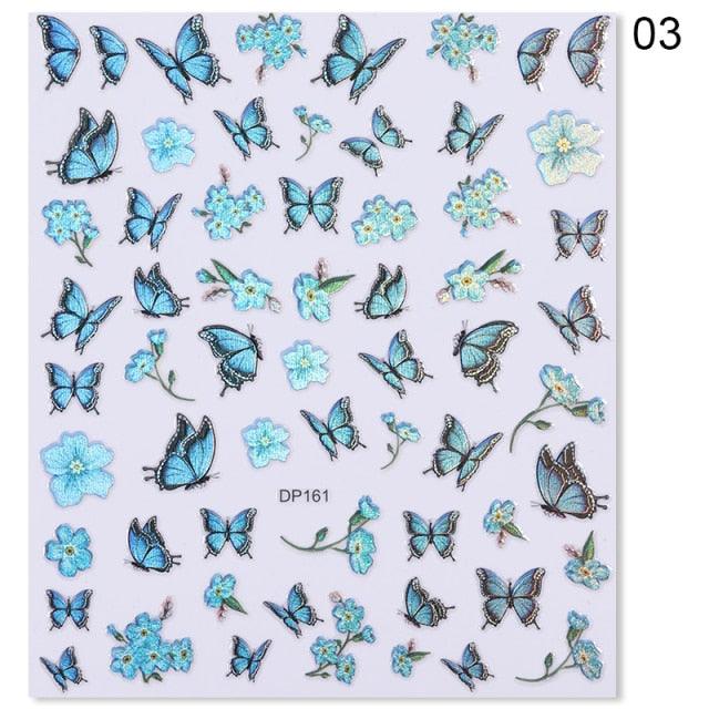 Summer Glitter Nail Decals Stickers Gold Black White Leaf Manicuring Foils Geometric Slider Nail Art Adhesive Decor Adhesive 3D Wave Design Decoration for Women Girls Art Stickers Decal Decoration Metallic Curve Strip Line Nail Decor