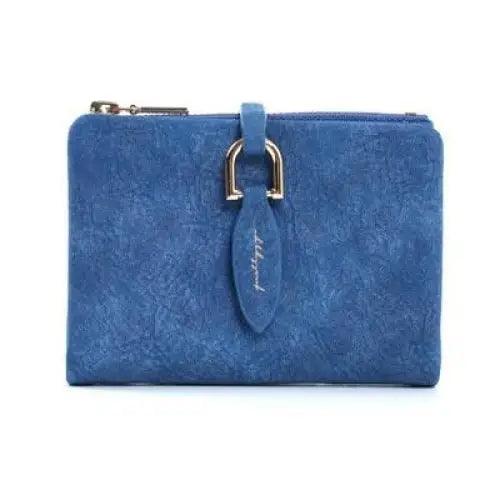 Super Cute Short Purses Vintage Style PU Leather Lady Short Clutch Small Matte Wallet For Women And Girls