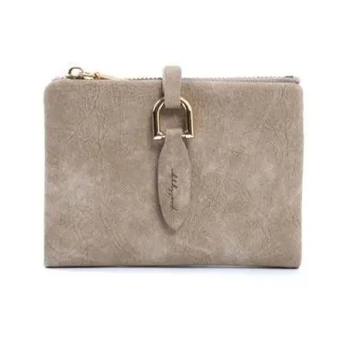 Super Cute Short Purses Vintage Style PU Leather Lady Short Clutch Small Matte Wallet For Women And Girls