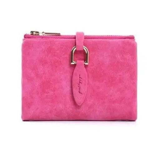 Super Cute Short Purses Vintage Style PU Leather Lady Short Clutch Small Matte Wallet For Women And Girls