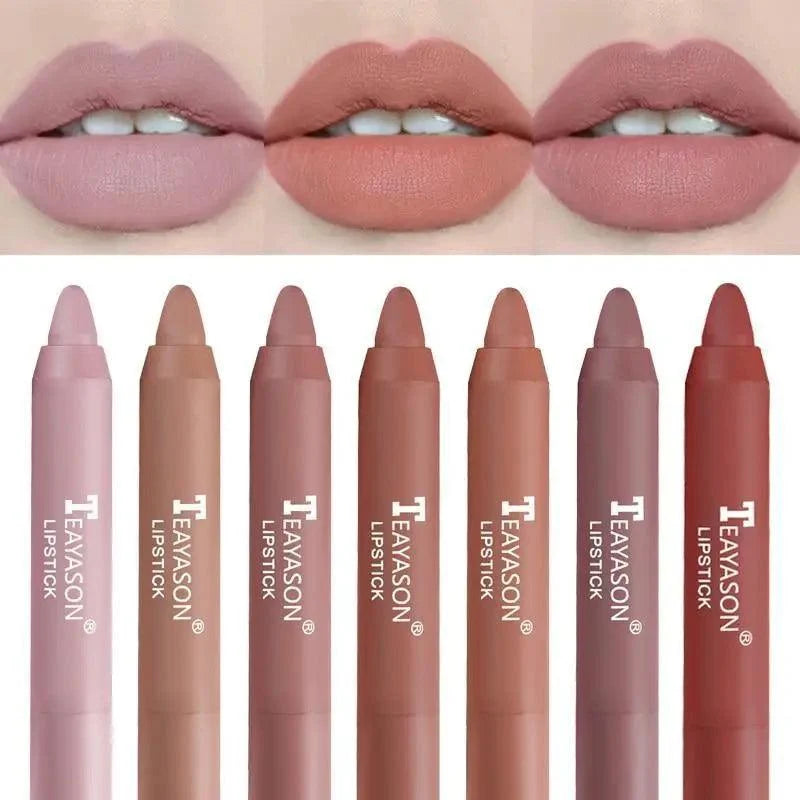 Super Stay 12 Colors Matte Lipsticks - Long Lasting Waterproof Non Stick Lip Pencil Cosmetics