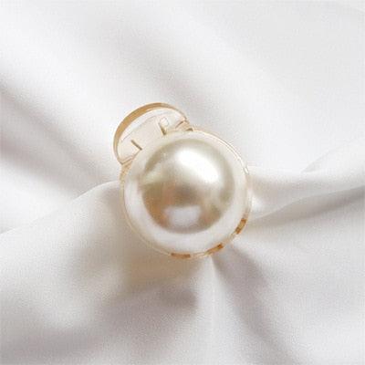 Sweet Mini Round Pearl Hair Clips for Women Girls Hair Claw Chic Barrettes Claw Crab Hairpins Styling Gorgeous Fashion Hair Accessories For Women