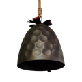 Hammered Metal Bell with Bow -