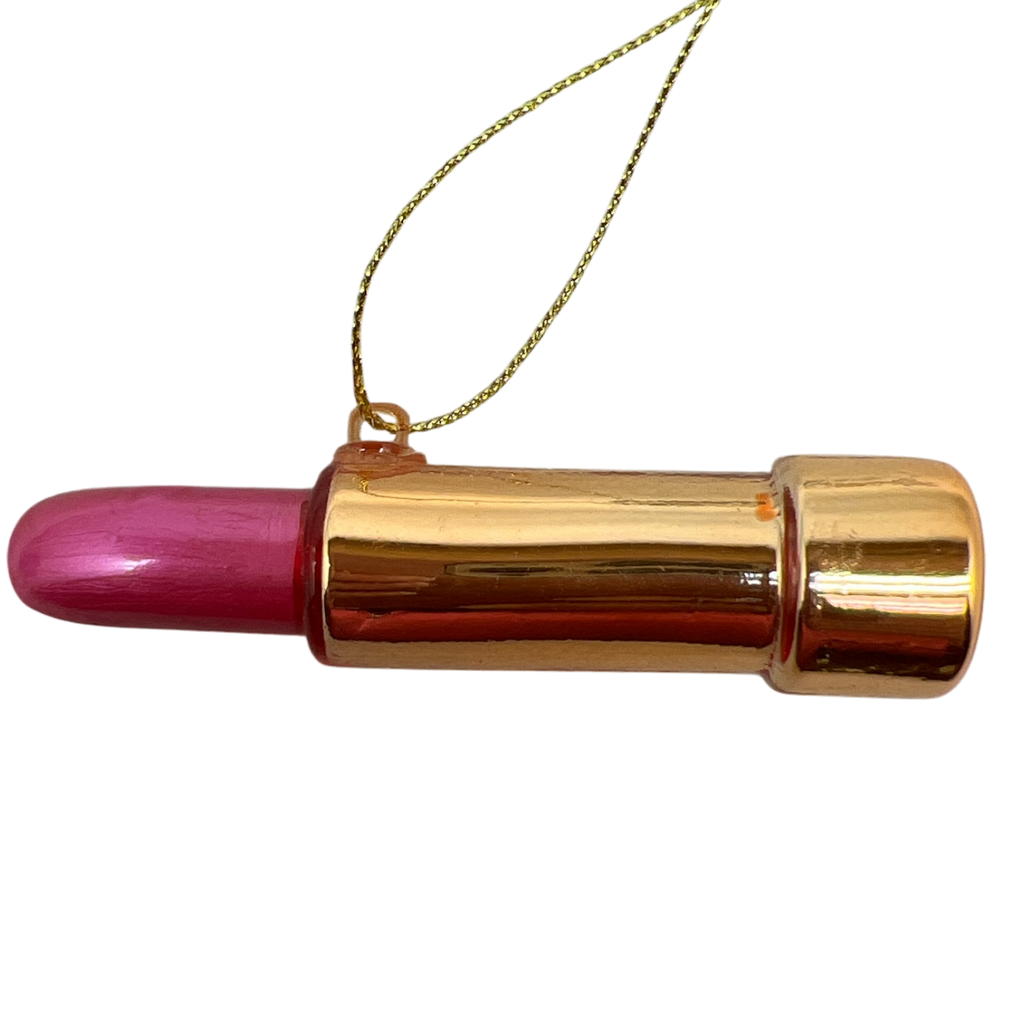 Pink Lipstick Ornament